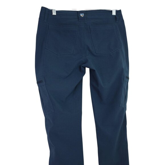 Women’s Kuhl Horizn Skinny Pants Cargo REFLEX SOFTSHELL Blue Side Pockets Sz 6 - Picture 8 of 9